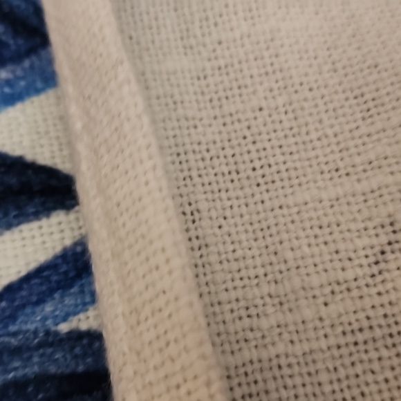 Coastal Collection Throw Blanket Made in India 100%  Cotton Lg Tassels - Picture 7 of 8